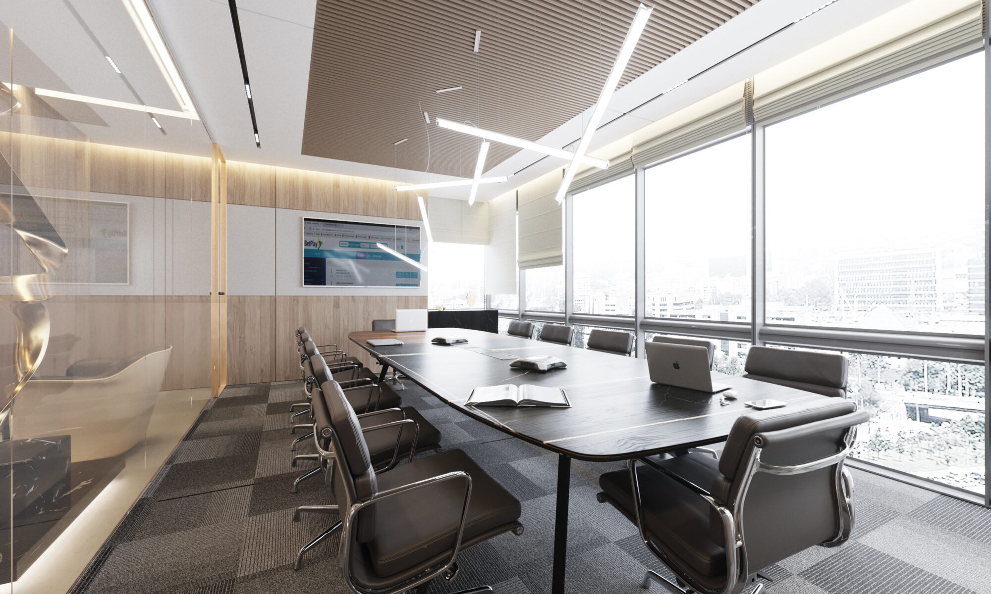 Grupo JER — render sala de juntas